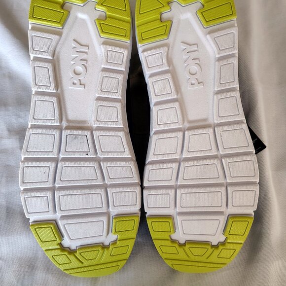 New Mens Pony Color Navy/Lime Size 12 Stretch Lacing Sneakers - Picture 3 of 8